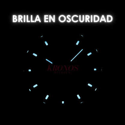 Reloj Daytona Panda acero Kronos dial blanco y subdiales