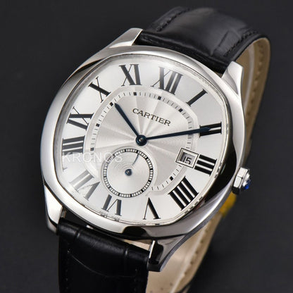 Drive 40mm White Dial Black - Authentic Movement