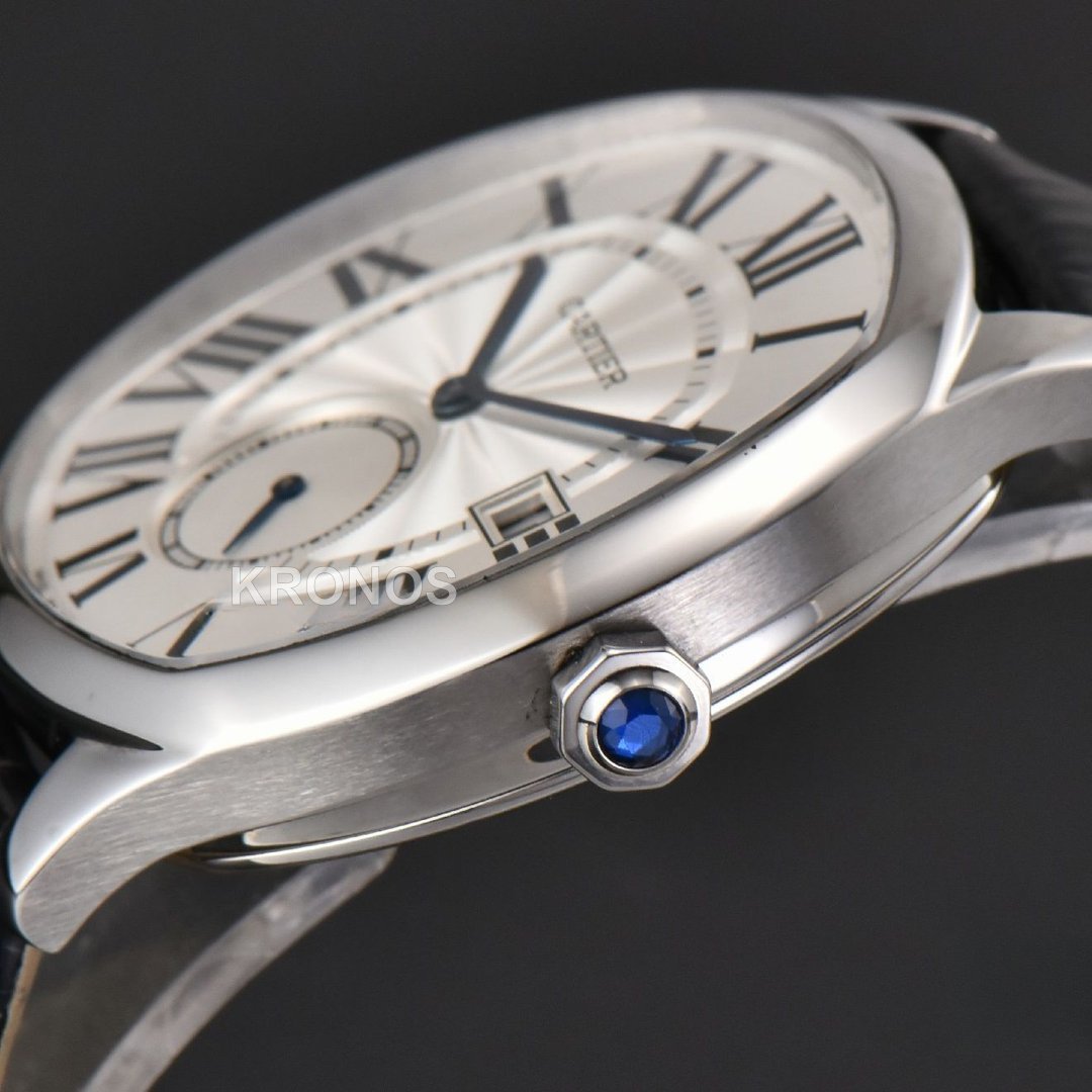 Drive 40mm White Dial Black - Authentic Movement