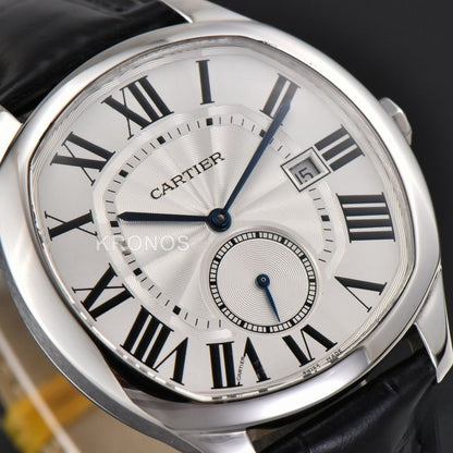 Drive 40mm White Dial Black - Authentic Movement