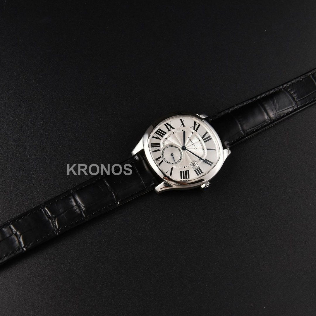 Drive 40mm White Dial Black - Authentic Movement