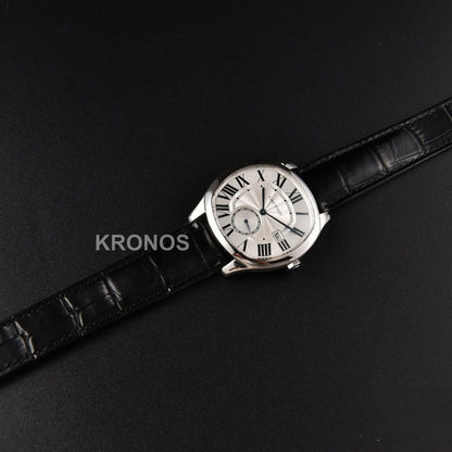 Drive 40mm White Dial Black - Authentic Movement