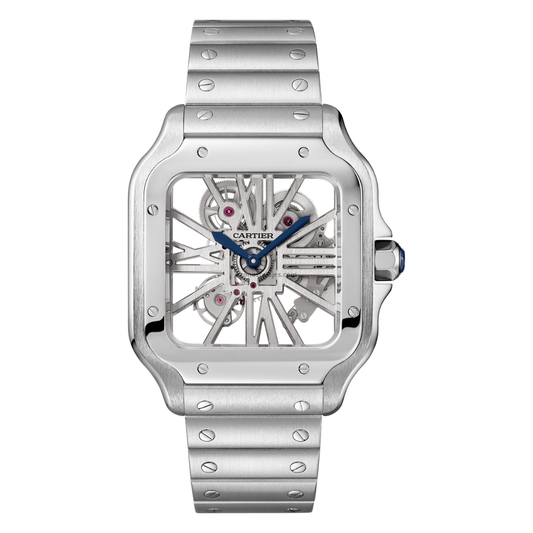 Santos Skeleton – Steel Dial