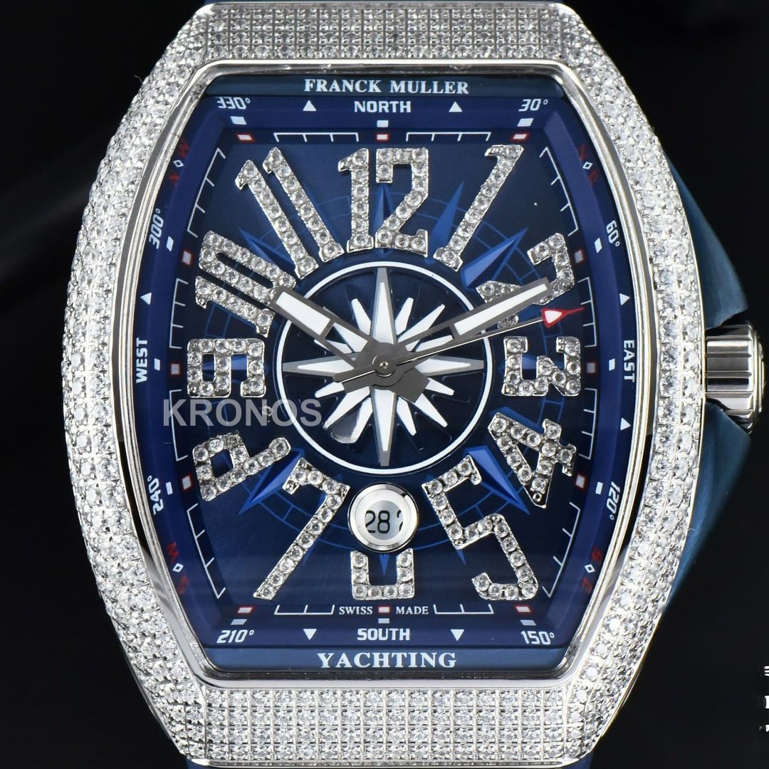Vanguard 45mm Diamond Blue Dial Blue - Authentic Movement