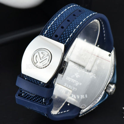 Vanguard 45mm Diamond Blue Dial Blue - Authentic Movement