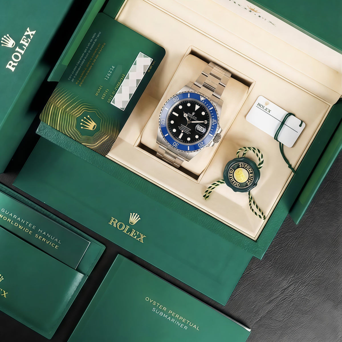 Submariner "Cookie Monster" Oystersteel – Black Dial Blue Bezel Oyster Date