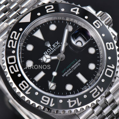 GMT Master II 40mm Blackgray Black Dial - Authentic Movement