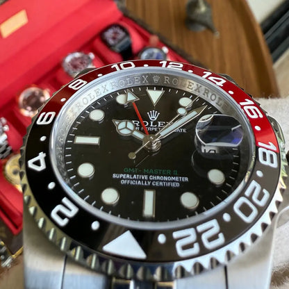 Reloj GMT-Master II inspirado Coke maquinaria auténtica Kronos