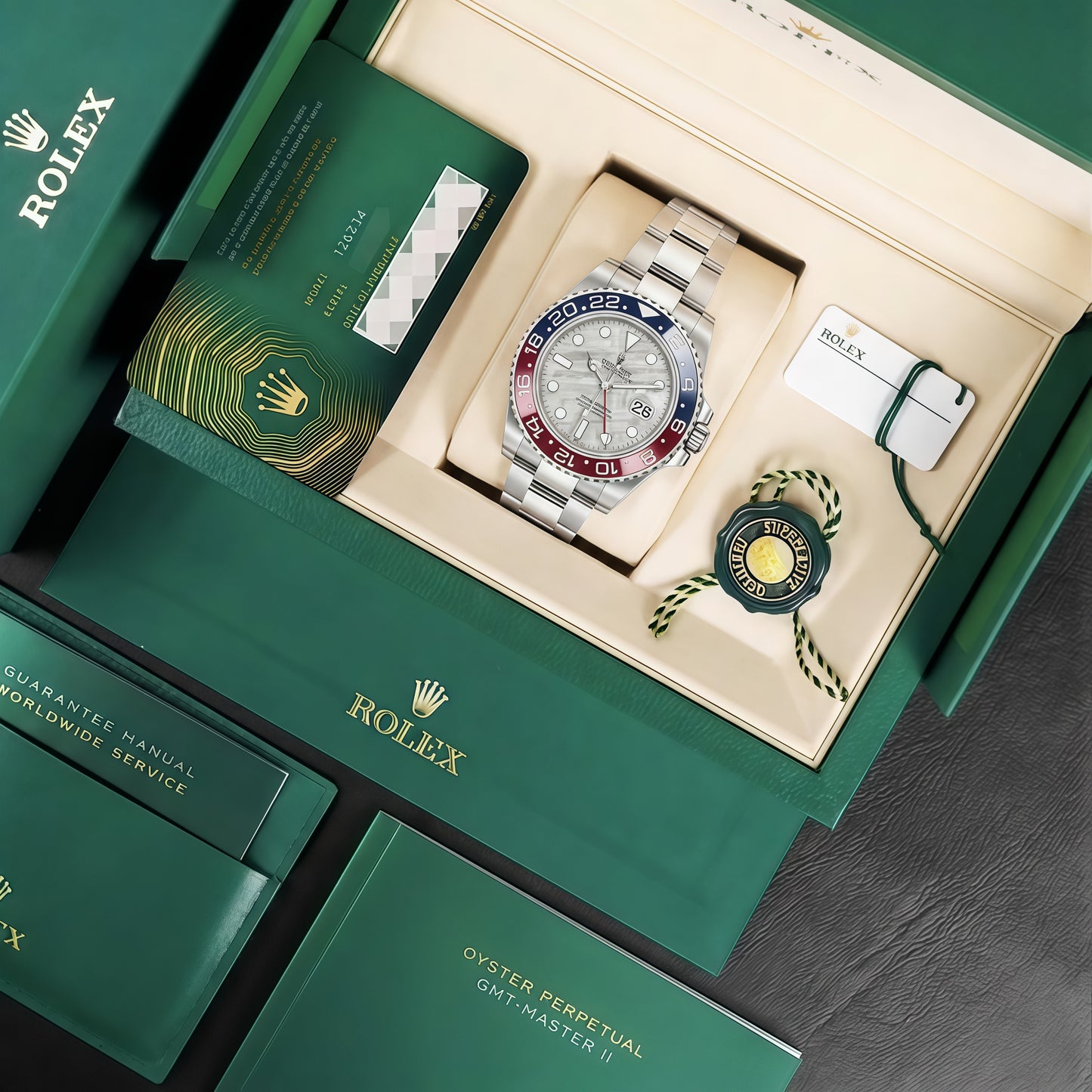GMT-Master II "Superman" Oystersteel -  Meteorite Dial Blue & Red Bezel Oyster