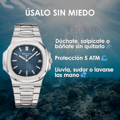 Nautilus Steel – Blue Dial Patek Type