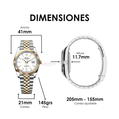 Datejust Rolesor - White Dial Jubilee