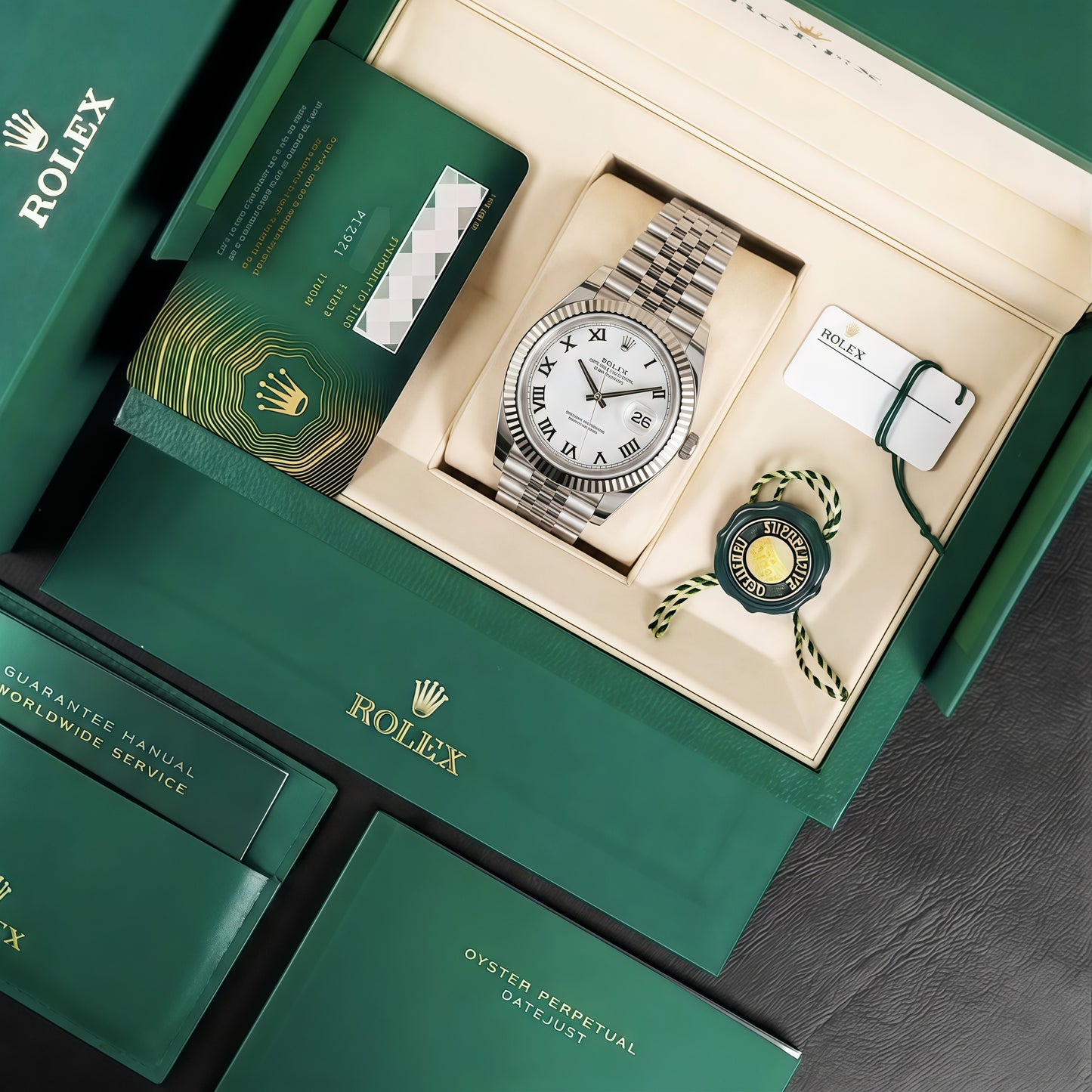 Datejust Oystersteel - White Roman Dial Jubilee