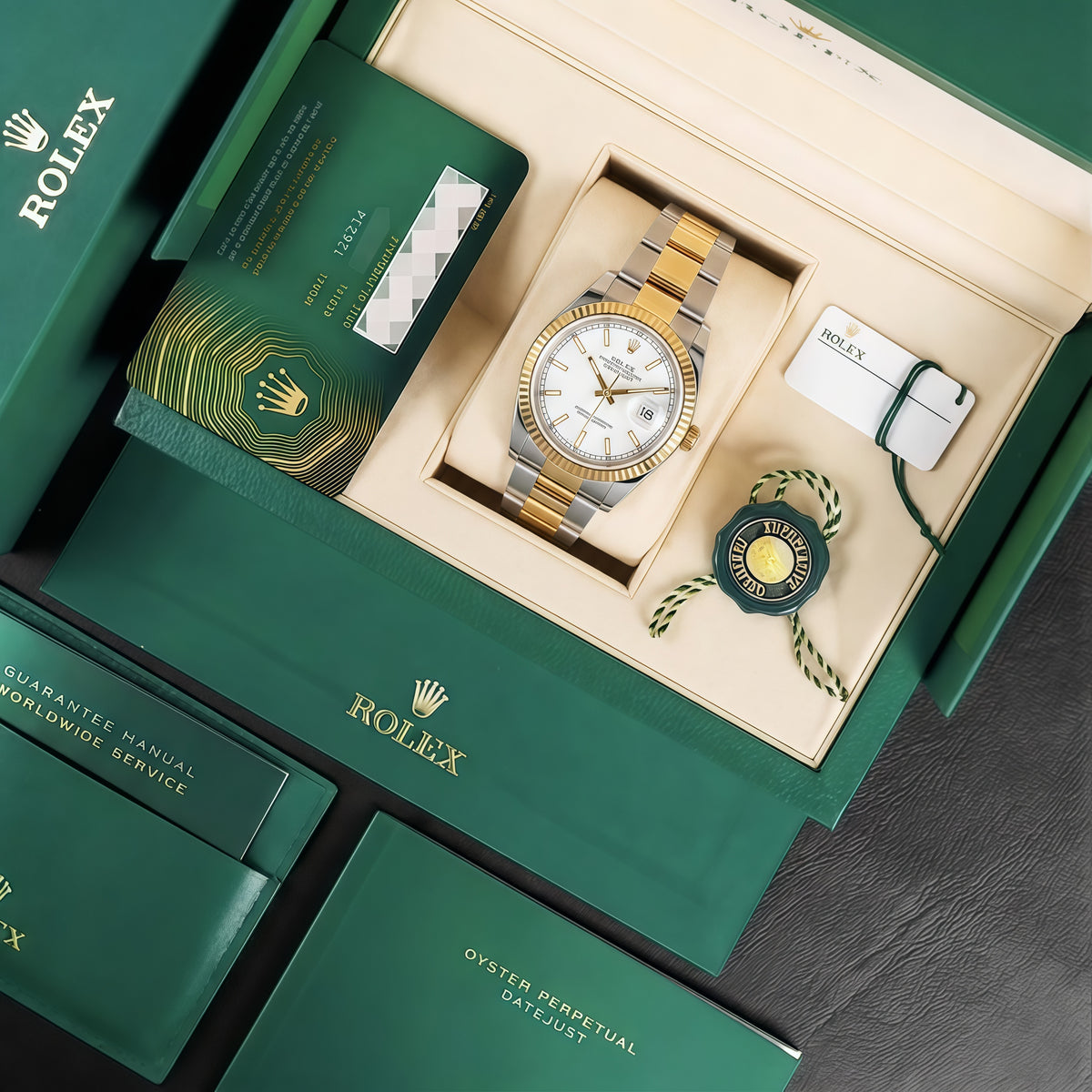Datejust Rolesor - White Dial Oyster