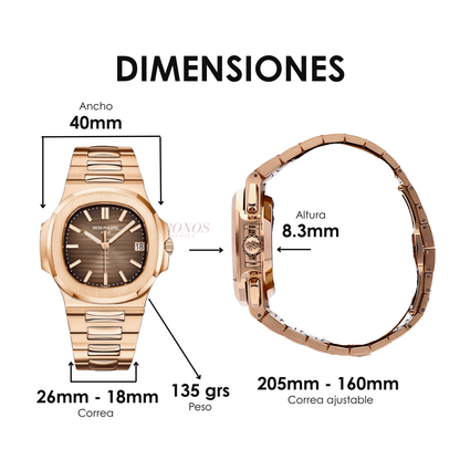 Nautilus Rose Gold – Chocolate Dial Patek Type