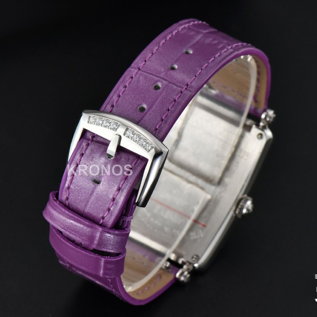 Long Island Ladies 26mm Diamond Mop Dial Purple Swiss - Authentic Movement