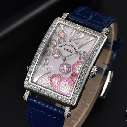 Long Island Ladies 26mm Diamond Dial Blue Swiss - Authentic Movement