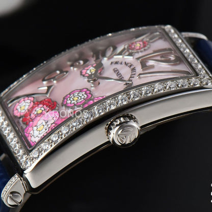 Long Island Ladies 26mm Diamond Dial Blue Swiss - Authentic Movement