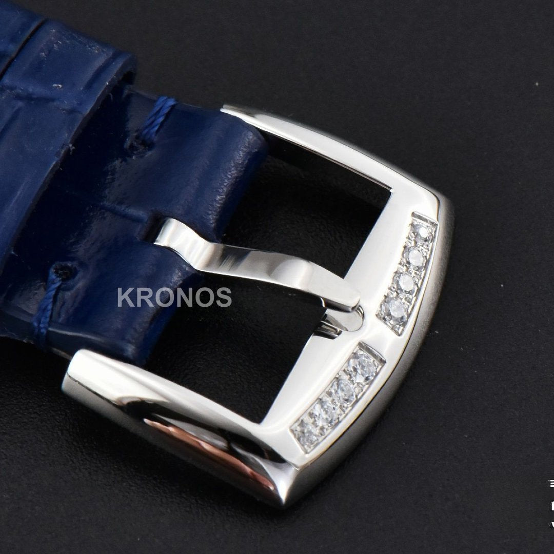 Long Island Ladies 26mm Diamond Dial Blue Swiss - Authentic Movement