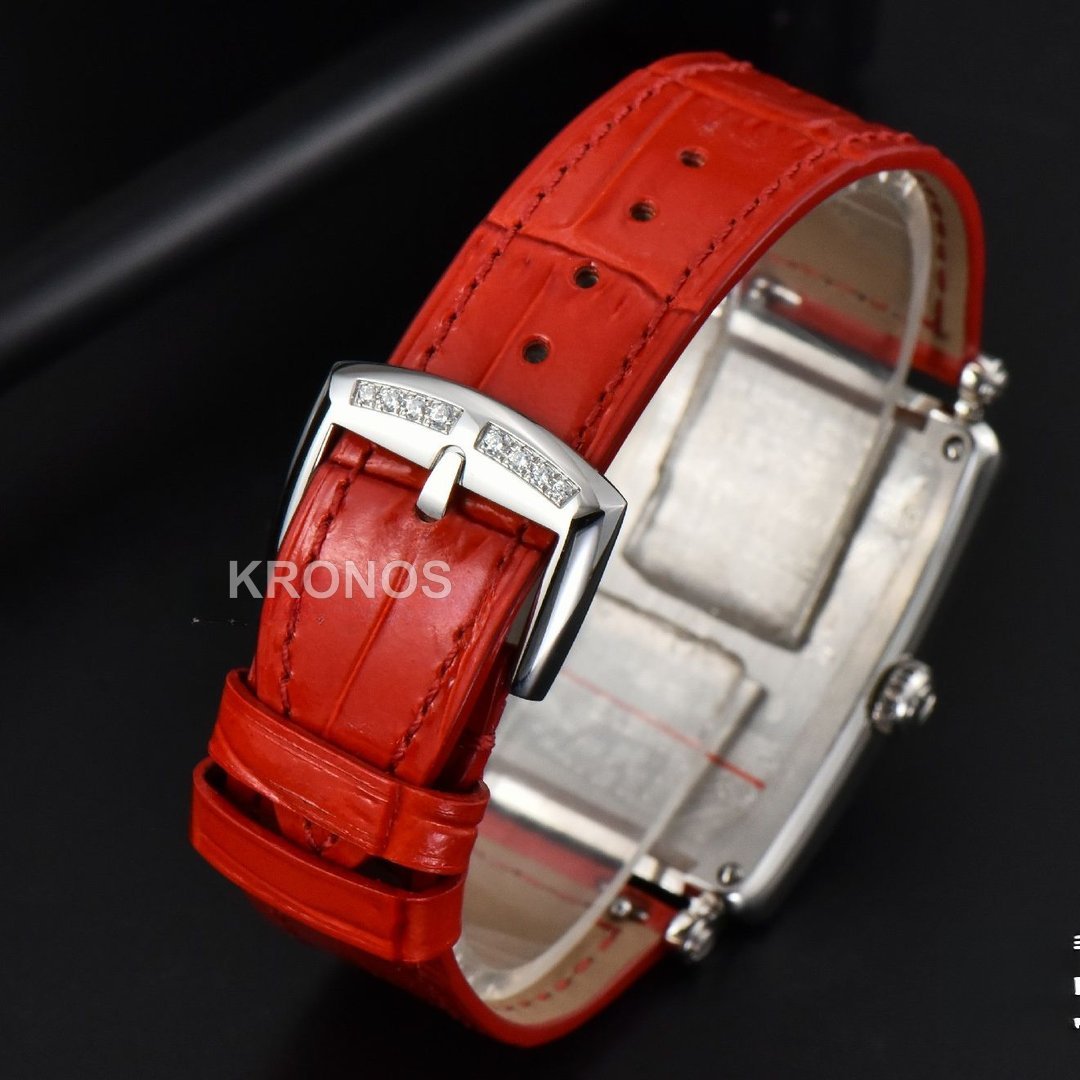 Long Island Ladies 26mm Diamond Dial Red Swiss - Authentic Movement