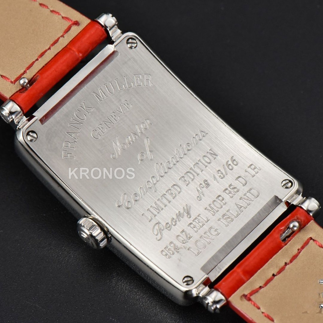 Long Island Ladies 26mm Diamond Dial Red Swiss - Authentic Movement