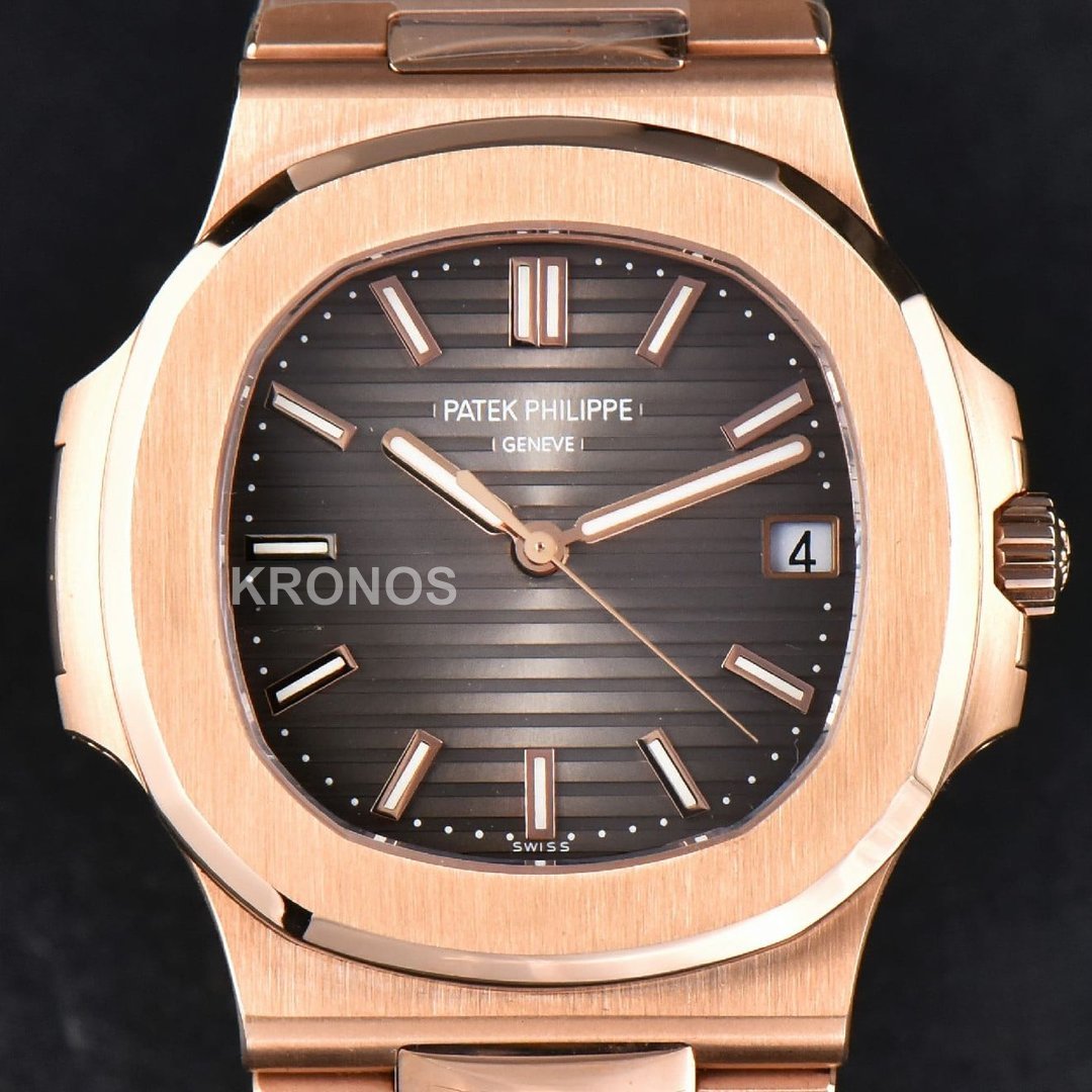 Nautilus 40mm Gray Textured Dial - Authentic Movement