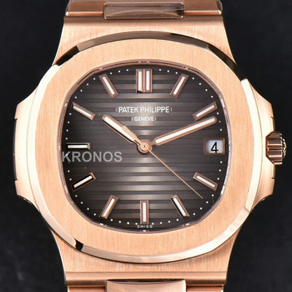 Nautilus 40mm Gray Textured Dial - Authentic Movement