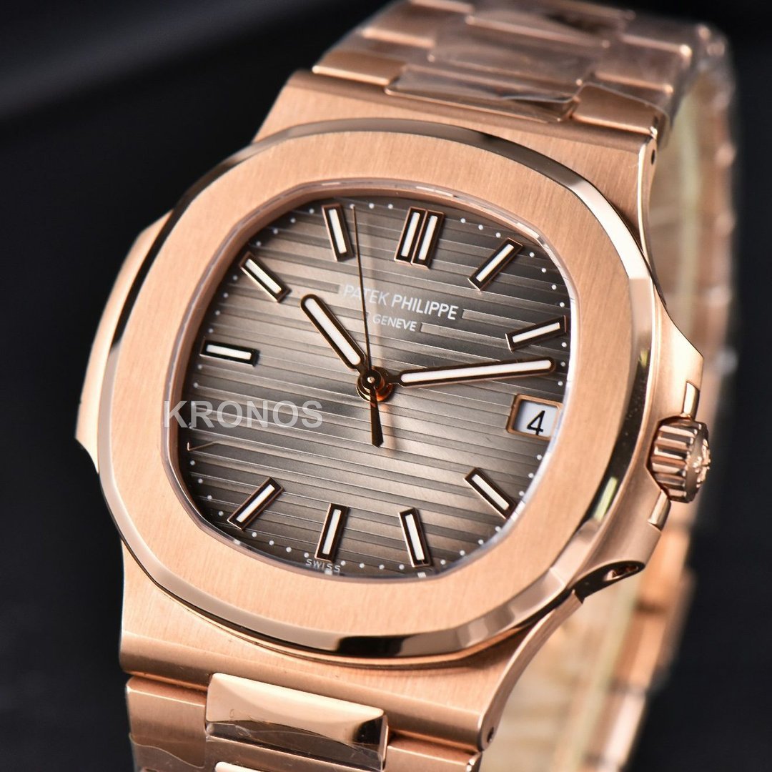 Nautilus 40mm Gray Textured Dial - Authentic Movement