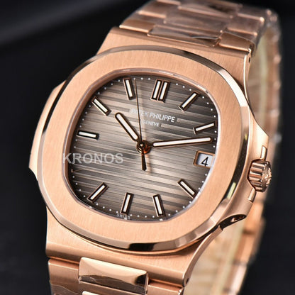 Nautilus 40mm Gray Textured Dial - Authentic Movement
