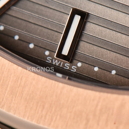 Nautilus 40mm Gray Textured Dial - Authentic Movement