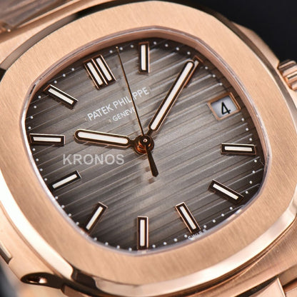 Nautilus 40mm Gray Textured Dial - Authentic Movement