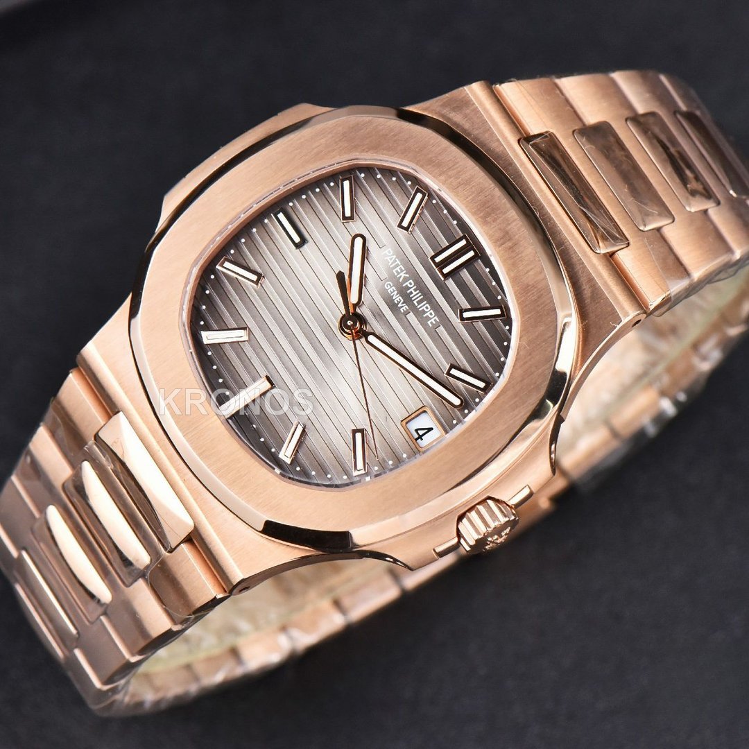 Nautilus 40mm Gray Textured Dial - Authentic Movement