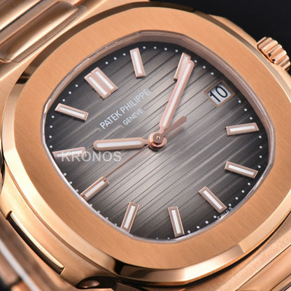 Nautilus 40mm Gray Textured Dial - Authentic Movement