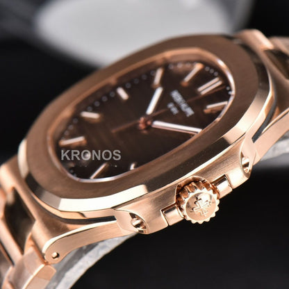 Nautilus 40mm Brown Dial - Authentic Movement
