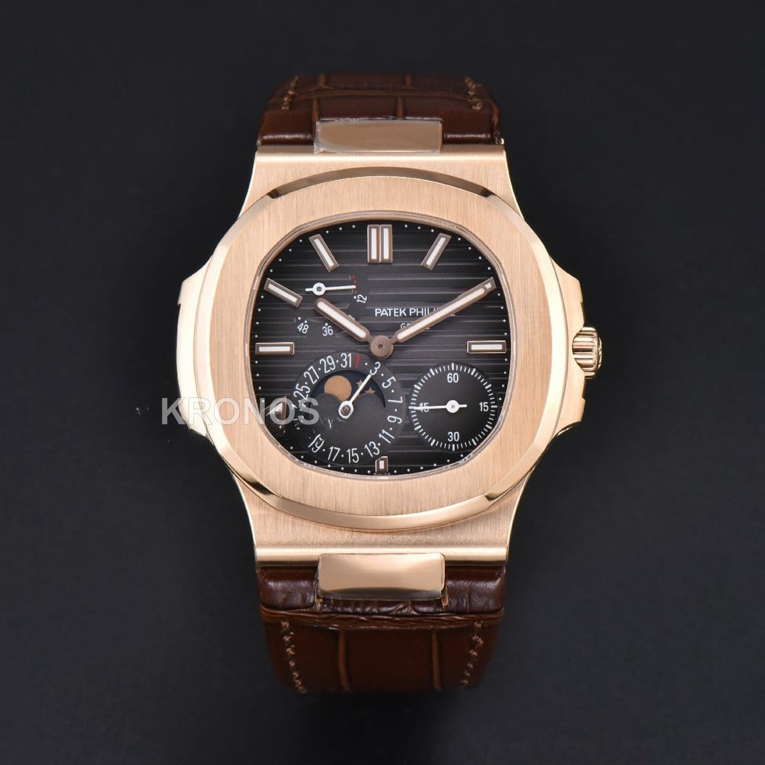 Nautilus 40mm Brown Dial Brown - Authentic Movement