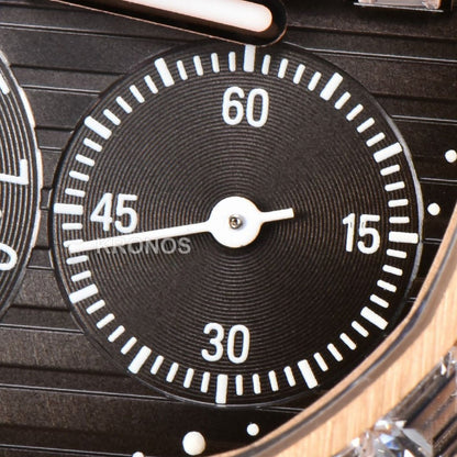 Nautilus 40mm Diamond Gray Dial Diamond Marker Moonphase Brown - Authentic Movement