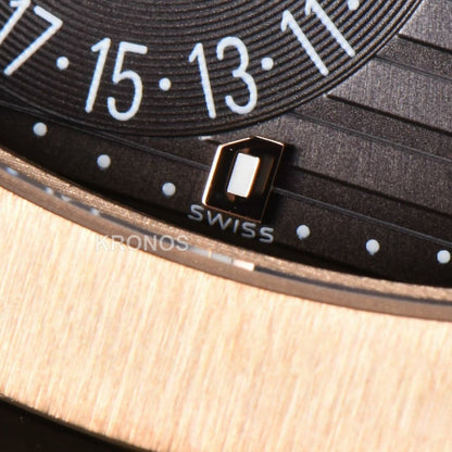 Nautilus 40mm Brown Dial Brown - Authentic Movement