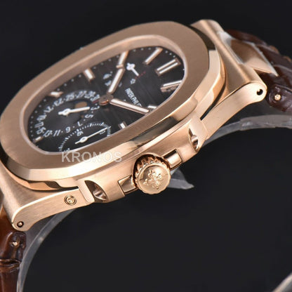 Nautilus 40mm Brown Dial Brown - Authentic Movement