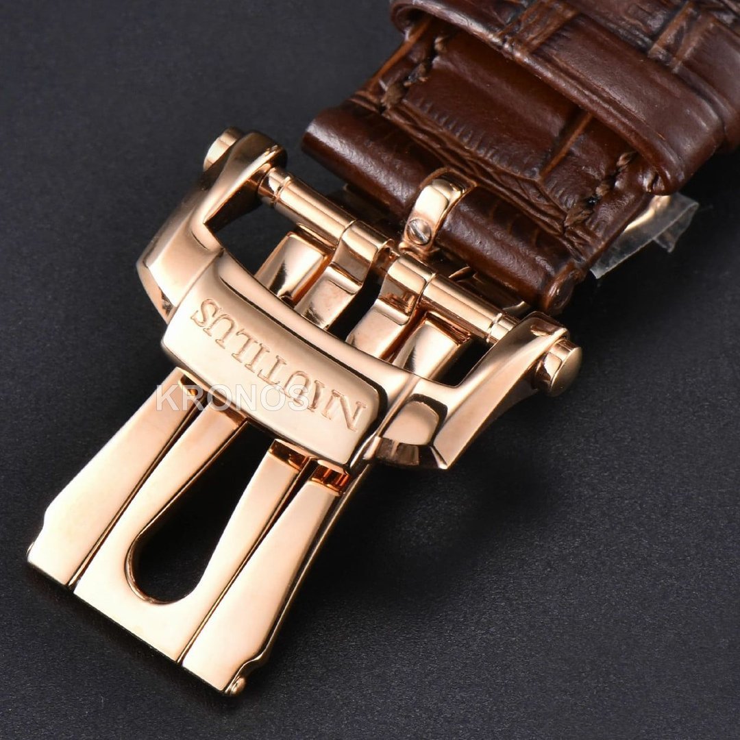Nautilus 40mm Brown Dial Brown - Authentic Movement