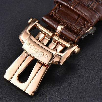 Nautilus 40mm Brown Dial Brown - Authentic Movement
