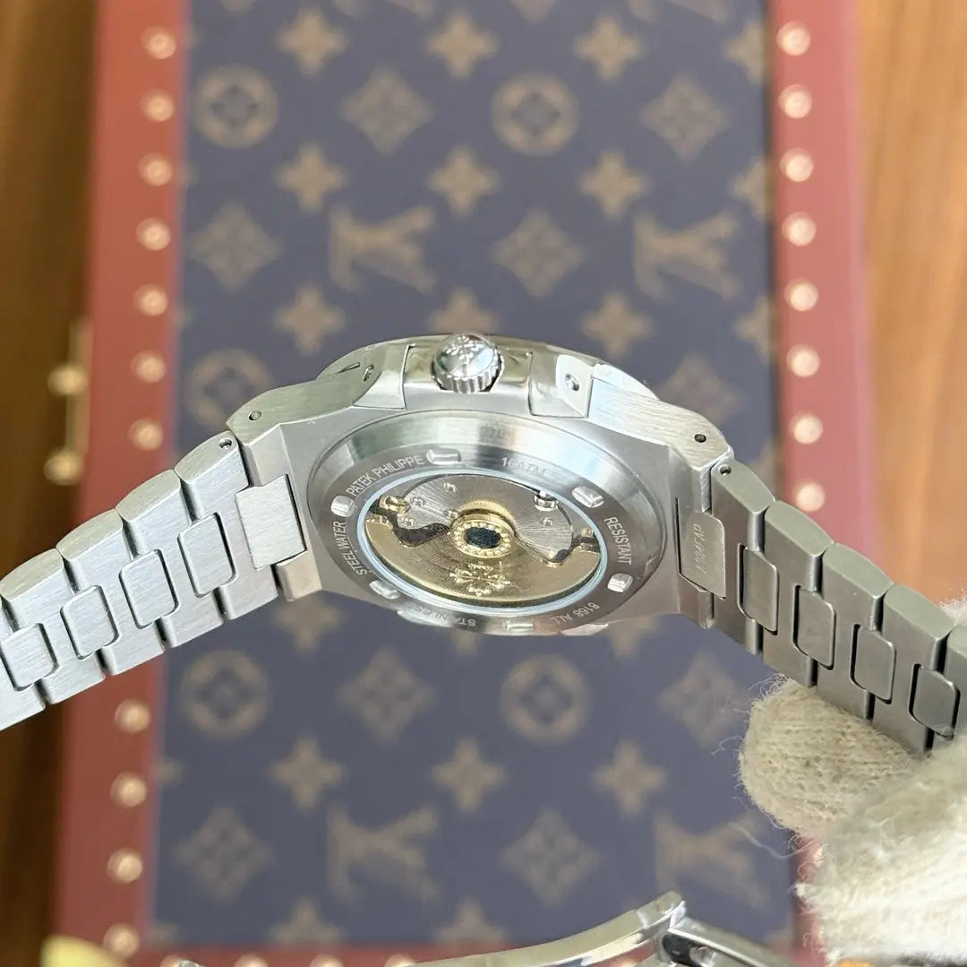 Nautilus Steel Blue Dial correa acero Kronos Relojes