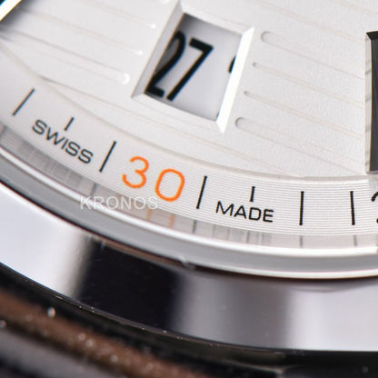 Aqua Terra 150m Seamaster 41mm White Dial Orange Hands Black - Authentic Movement