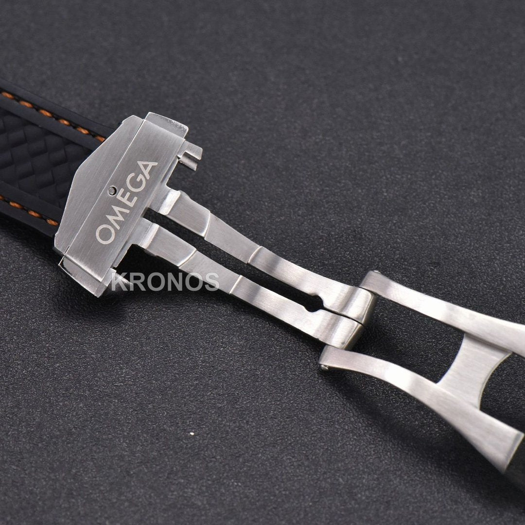 Aqua Terra 150m Seamaster 41mm White Dial Orange Hands Black - Authentic Movement