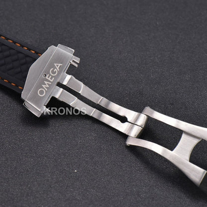 Aqua Terra 150m Seamaster 41mm White Dial Orange Hands Black - Authentic Movement