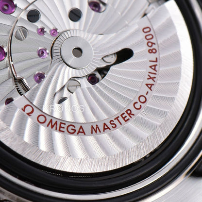 Aqua Terra 150m Seamaster 41mm White Dial Orange Hands Black - Authentic Movement
