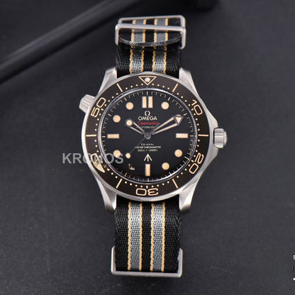 Seamaster 300 “no Time To Die” Limited Edition 42mm Nato Strap( Metal )- Authentic Movement