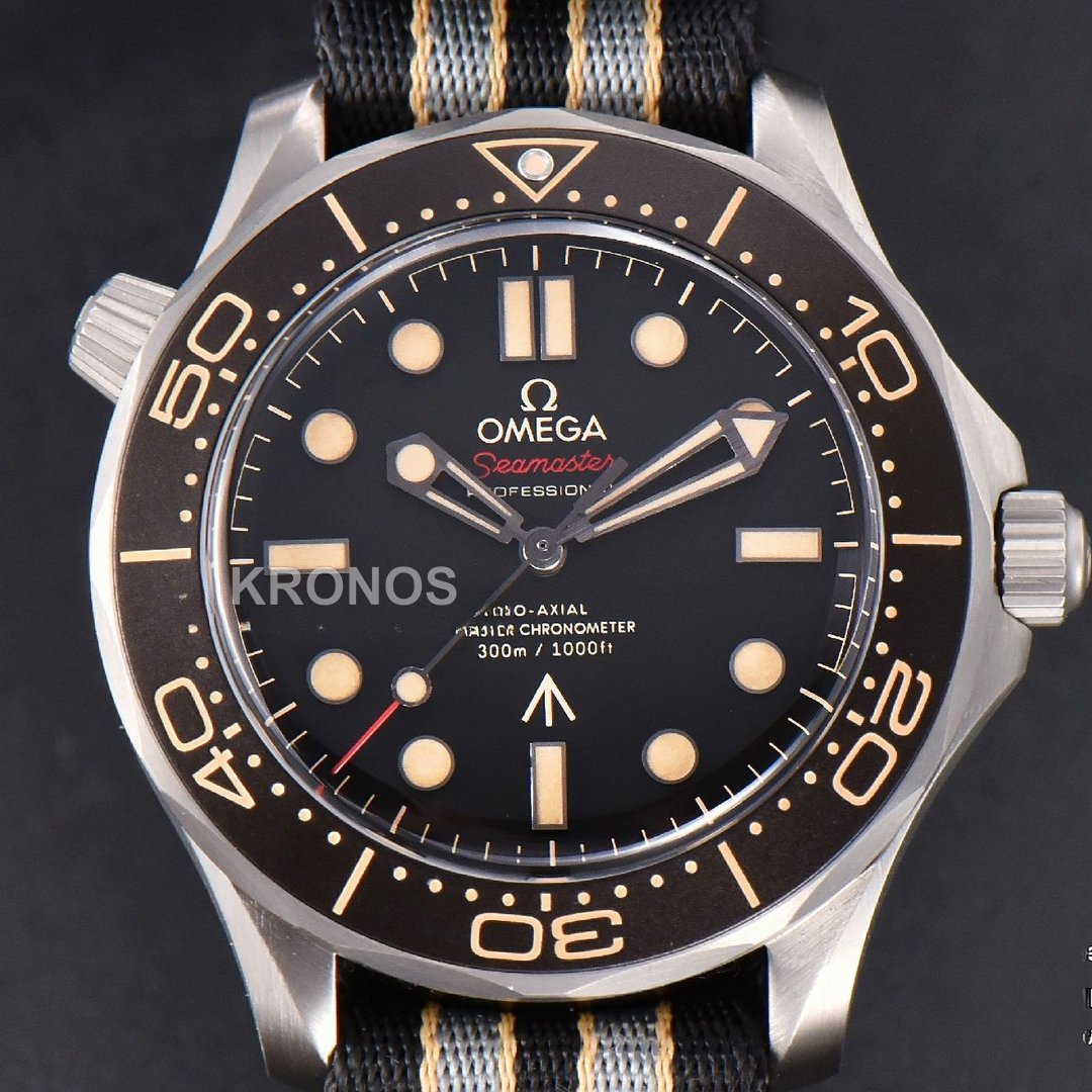 Seamaster 300 “no Time To Die” Limited Edition 42mm Nato Strap( Metal )- Authentic Movement
