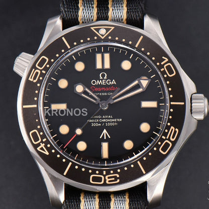 Seamaster 300 “no Time To Die” Limited Edition 42mm Nato Strap( Metal )- Authentic Movement