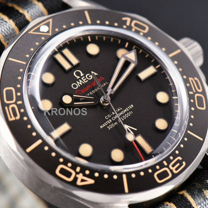 Seamaster 300 “no Time To Die” Limited Edition 42mm Nato Strap( Metal )- Authentic Movement