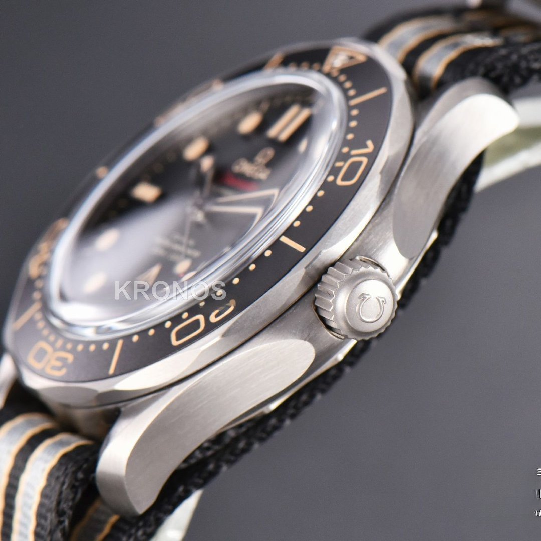 Seamaster 300 “no Time To Die” Limited Edition 42mm Nato Strap( Metal )- Authentic Movement