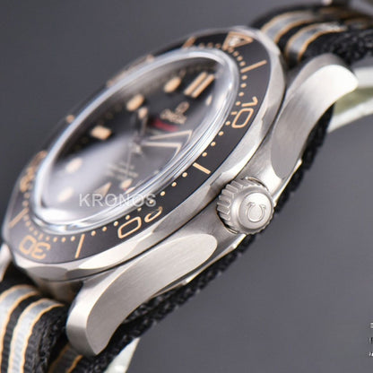 Seamaster 300 “no Time To Die” Limited Edition 42mm Nato Strap( Metal )- Authentic Movement